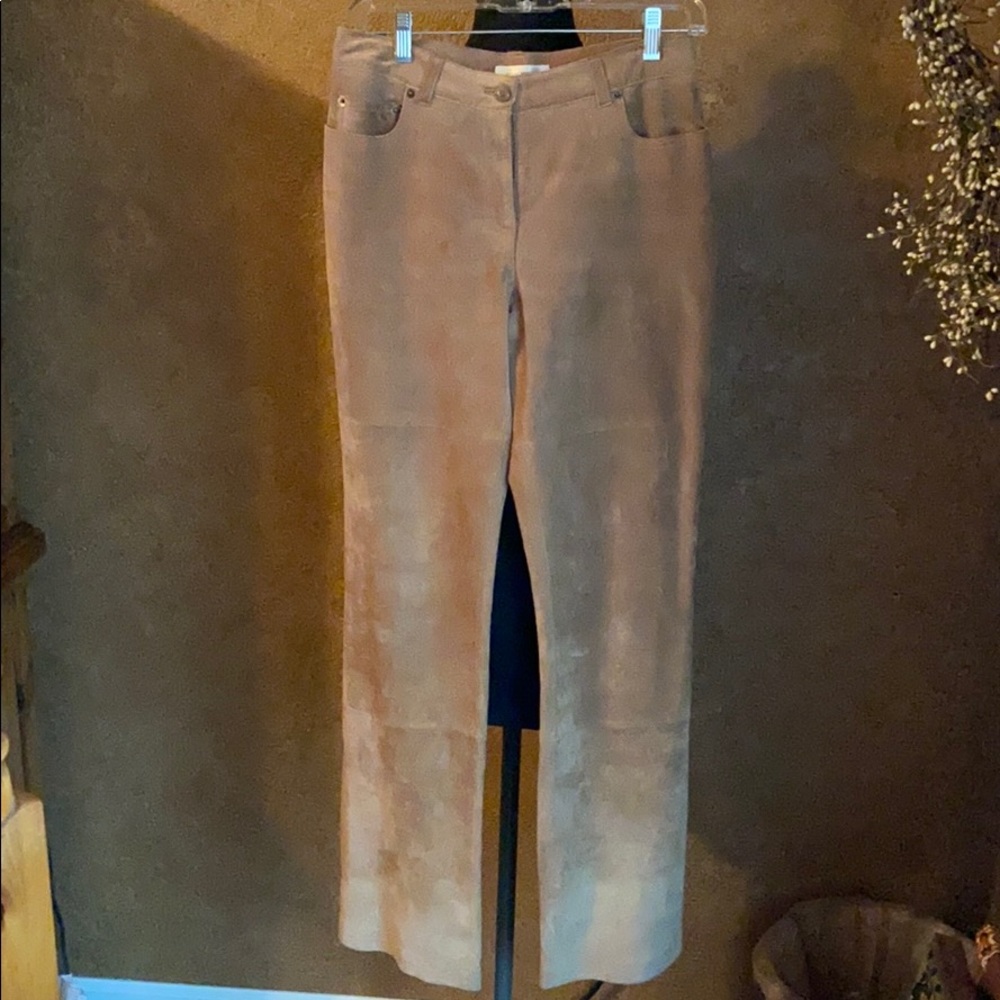 Leather/suede jeans